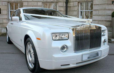Sheffield Limo Rolls Royce Phantom in white